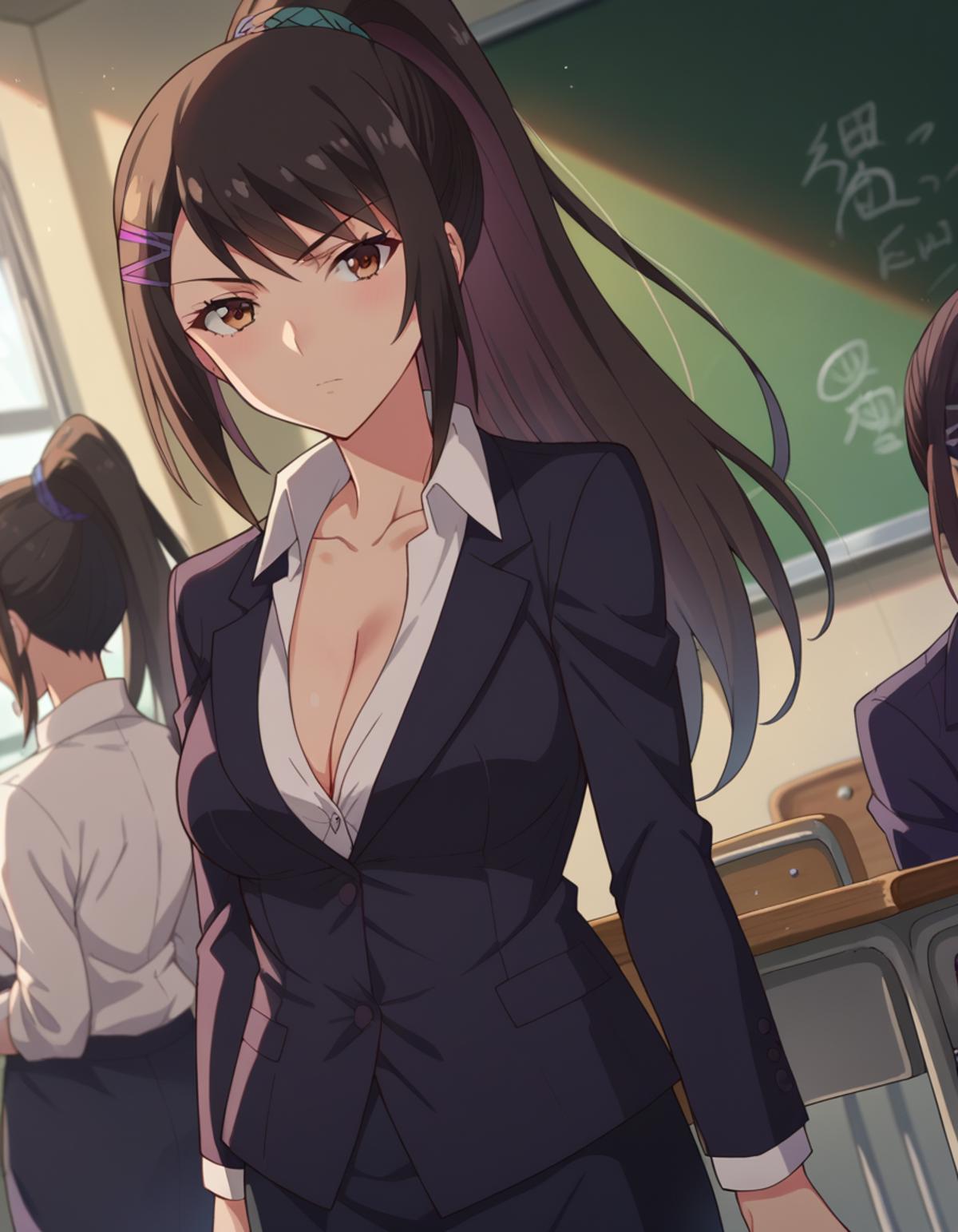 Sae Chabashira (茶柱 佐枝) - Classroom of the Elite (ようこそ実力至上主義の教室へ) - anime s2  | Stable Diffusion LoRA | Civitai