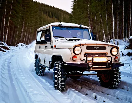 The brutal Russian SUV UAZ 469