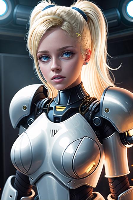 (KimberlyNobodySD15:0.7) 8k, octane render, highly reflective cinematic lighting, intricate details, (mech suit armor:1.1) white shiny ceramic armor, glossy carbon fiber, industrial frame with shiny gold metal inlay shallow depth-of-field bokeh, (masterpiece:1.5) (photorealistic:1.1) (bokeh) (best quality) (detailed) (intricate) (8k) (HDR) (wallpaper) (cinematic lighting) (sharp focus)