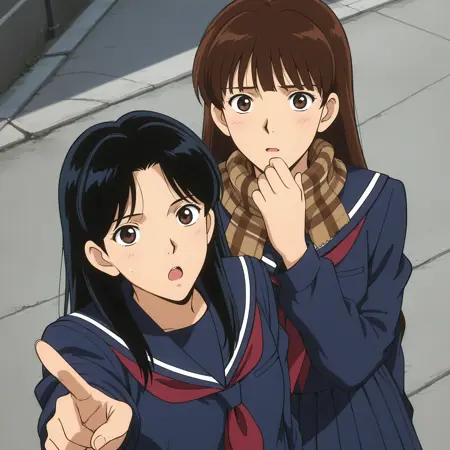 High school girls&Junko's father 女子高生達&順子の父 / Detective Conan 名探偵コナン Episode86 - Illustrious