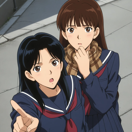 High school girls&Junko's father 女子高生達&順子の父 / Detective Conan 名探偵コナン Episode86 - Illustrious v1.0