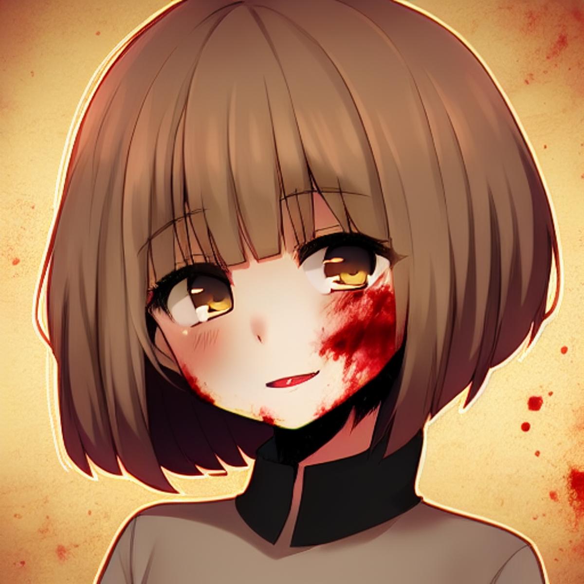 Image of chara from undertale