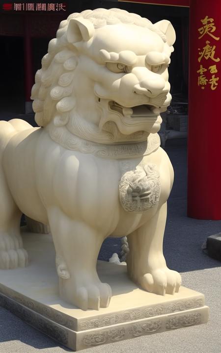 Lion dog statue Foo dog dog lion