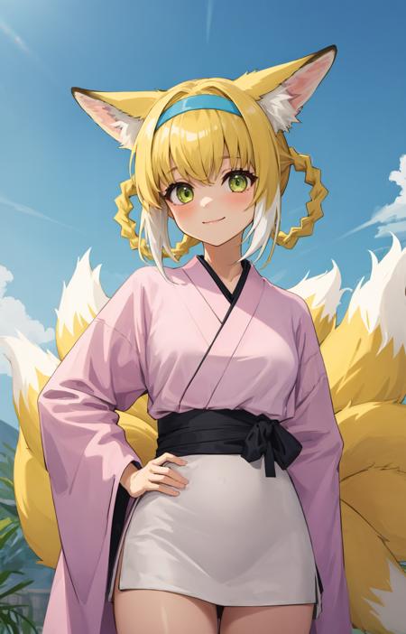 167037-2961953386-1girl,suzuran _(arknights_), arknights, green eyes, animal ear fluff, blonde hair, hairband, braided hair rings, fox ears, fox g.png