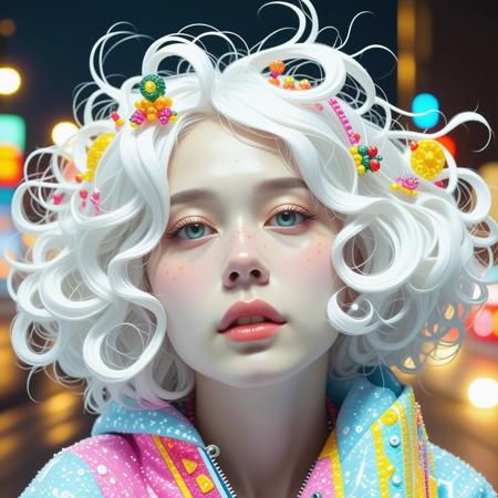 abstract, beautiful, strange, woman, night, city, wonderful