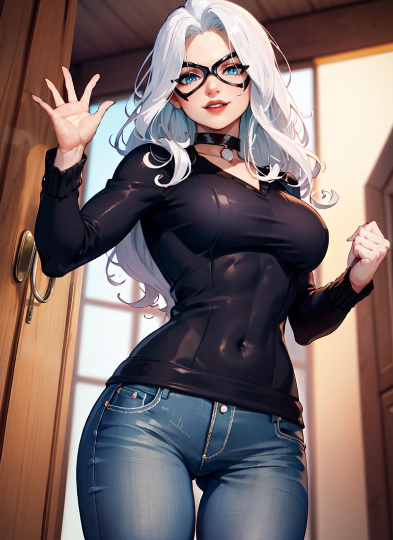 Black Cat (cartoon character) | Spiderman animated | ownwaifu image by worgensnack