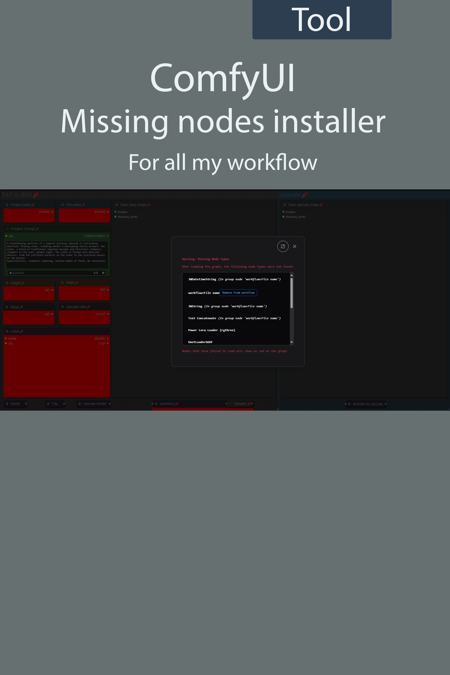 ComfyUI missing nodes auto installer for FLUX v1.0