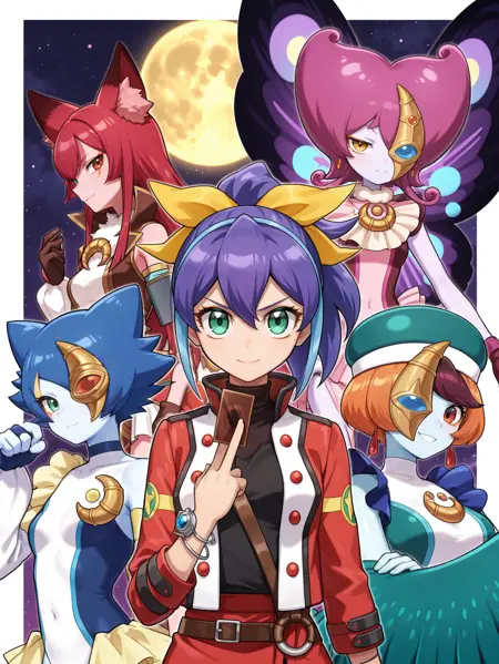 Yu-Gi-Oh! - Serena and Lunalight series - Part B - 11 Characters (セレナ & ムーンライト) illusXL