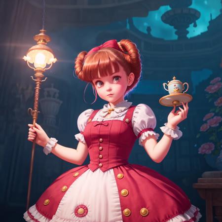 Style-CryBaby blonde girl victorian dress, teaparty (masterpiece) (best quality) (detailed) (8k) (HDR) (wallpaper) (cinematic lighting) (sharp focus) (intricate) <lora:LuisapSuperCopyright_v1:0.7> (Face-EnidSinclair:0.8) Style-Renaissance