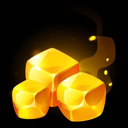 <lora:Game Icon InstituteXL1:1>,(masterpiece, top quality, best quality, official art, beautiful and aesthetic:1.2),(8k, best quality, masterpiece:1.2),a yellow object with a black background and some lights on it's sides and a black background with a yellow light, solo, simple_background, no_humans, black_background, yellow_theme, food_focus, still_life, cube