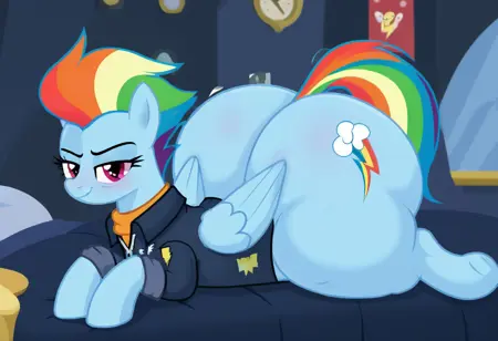 Ass from front for Equine Pony