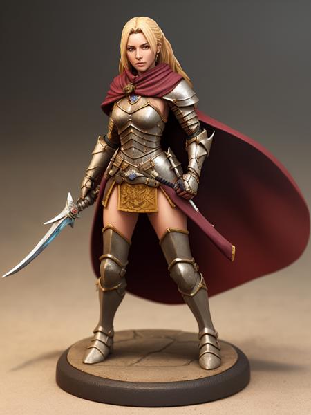 pmini style, painted miniature of female human knight on a base, character design, Intricate, High Detail, Sharp focus, dramatic, photorealistic art <lora:Painted_Miniature_i_v3.0:0.6>