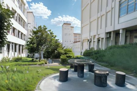学校の中庭 School courtyard SD15 SD15_V2