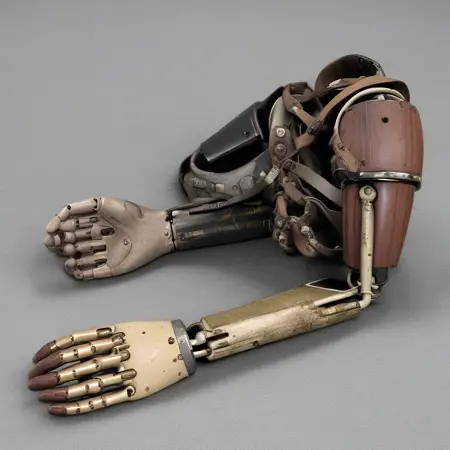 Wood and Leather Arm Prosthetic