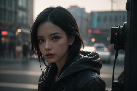 [1girl:cyborg:5]
( sci-fi,wires, sci-fi elements), depth of field, bokeh, professional photo,
(best quality, high quality, absurdres, intricate detail, masterpiece, cinematic, moody, dramatic), highly detailed, photorealistic, sharp focus, motion blur, film grain, noise, lens effects,
<lora:nijiMecha:0.2>,<lora:add_detail:0.3>  <lora:wuxia2:0.2> <lora:tangbohu-detailmaker_v2.5:0.5>