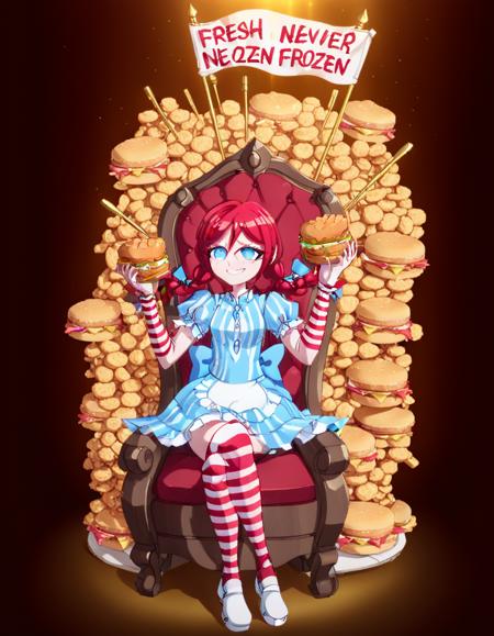 Smug Wendy (the Wendy's Mascot) [SDXL] V1
