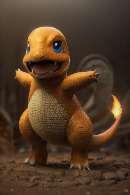 photo of the most beautiful artwork in the world featuring <lora:CHARMANDERPOKE:1> (pokemon:1.3) with a flame on his tail, pokemon, nintendo, charmander, (reptile skin: 1.3), white belly, 8k unity render, action shot, skin pores, very dark
lighting, heavy shadows, detailed, detailed face, (vibrant,
photo realistic, realistic, dramatic, dark, sharp focus, 8k),
(intricate:1.4), decadent, (highly detailed:1.4), digital
painting, octane render, artstation, concept art, smooth,
sharp focus, illustration, art by artgerm, (loish:0.23), wlop
ilya kuvshinov, and greg rutkowski and alphonse mucha
gracias, (global illumination, studio light, volumetric light),
heavy rain, particles floating