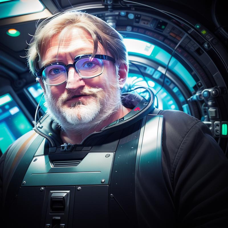 Gabe Newell selfie (from r/steam) : r/photoshopbattles