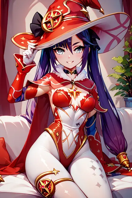 Mona Christmas |  圣诞节 莫娜 (Genshin Impact) [Pony & SD1.5]