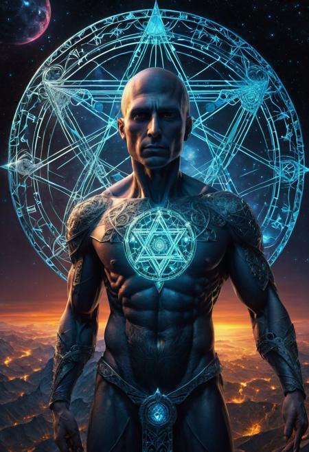 <lora:md2034:0.5> epic, occultism,
poster_\(medium\), Full length, 2 meters distance away, distance shot, full body, whole body, perfect photograph, vivid detail, Thelemic wonderland photo, unicursal hexagram emblem,  Do what thou will is the whole of the law. Love is the law, love under will. (simple_background:1.3), symmetry,(no_humans:1.3),, (masterpiece:1.3), (best_quality:1.3), (ultra_detailed:1.3), 8k, extremely_clear, realism, (ultrarealistic:1.3),, insane details, perfect anatomy, intricate details, hyperdetailed, ultra detailed, extreme detailed, highest detailed, high_detail, colorful, beautiful, hdr, photorealistic, highres, ultra_high_res, photography, aesthetic, extremely_delicate,