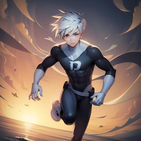 ((masterpiece, best quality)),(complex light),1boy, full body,solo, danny phantom, white hair,  <lora:danny_phantom2-10:0.8>,white gloves,