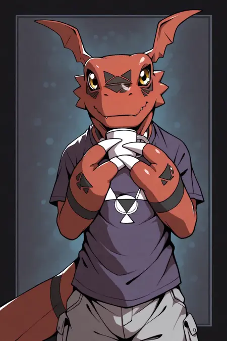 Guilmon (Digimon) Pony/iLLus