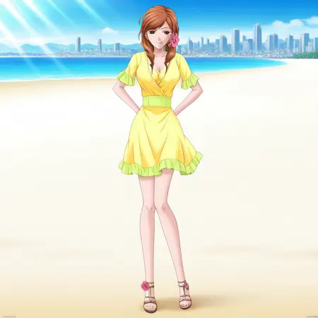 Kanie Mia Anderson / 蟹江・ミア・アンダーソン - THE Gal Mahjong / THEギャル麻雀 (DS) (Anime Version)