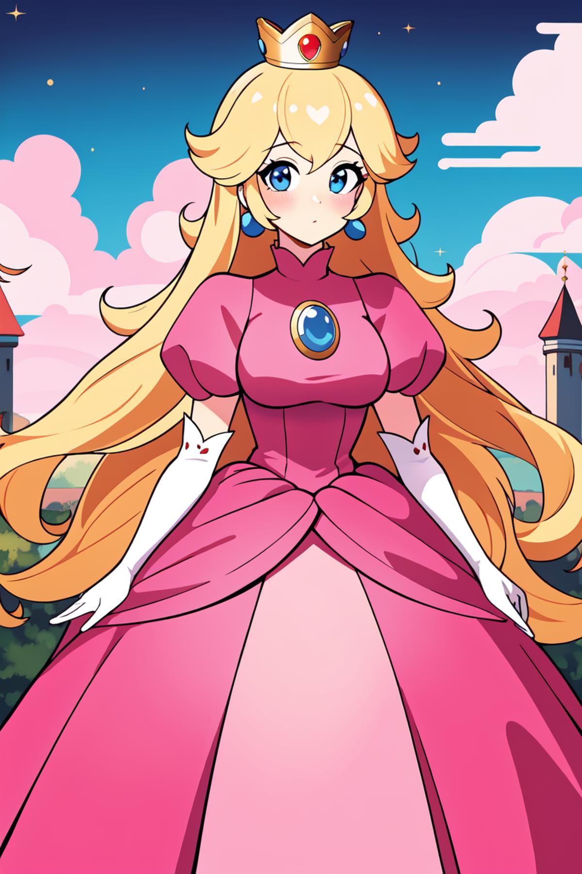 Princess Peach (Mario Franchise) - Peach_v1_09epo | Stable Diffusion LoRA |  Civitai