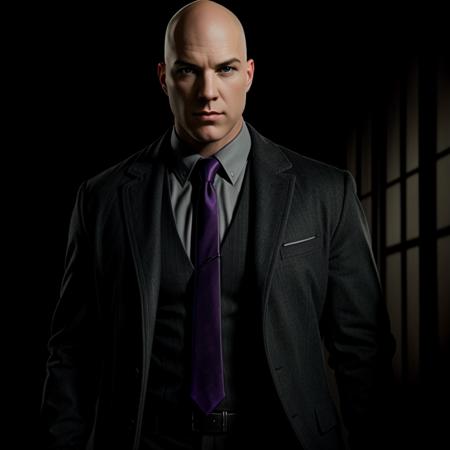 Hyperrealistic art of  <lora:lex luthor SD1.5:1.2>
lex luthor a bald man holding a gun in a dark room, Extremely high-resolution details, photographic, realism pushed to extreme, fine texture, incredibly lifelike