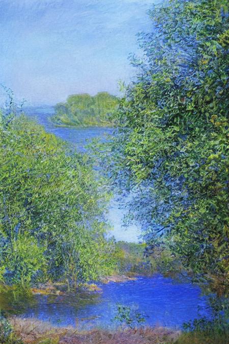 painting \(medium\),lake,trees   <lora:monet-000004:1>