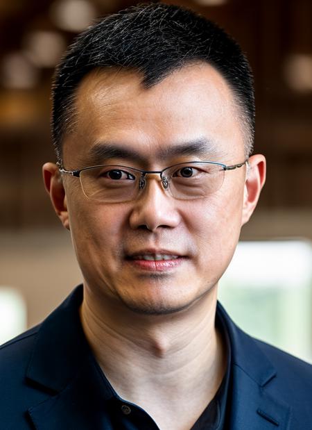 (masterpiece, best quality, awards winner) man, close up portrait Changpeng Zhao Binance CEO, glasses,   1 man,  epic character composition, by ilya kuvshinov, alessio albi, nina masic, sharp focus, natural lighting, subsurface scattering, f2, 35mm, film grain  
 <lora:CZ_2_CH:1>