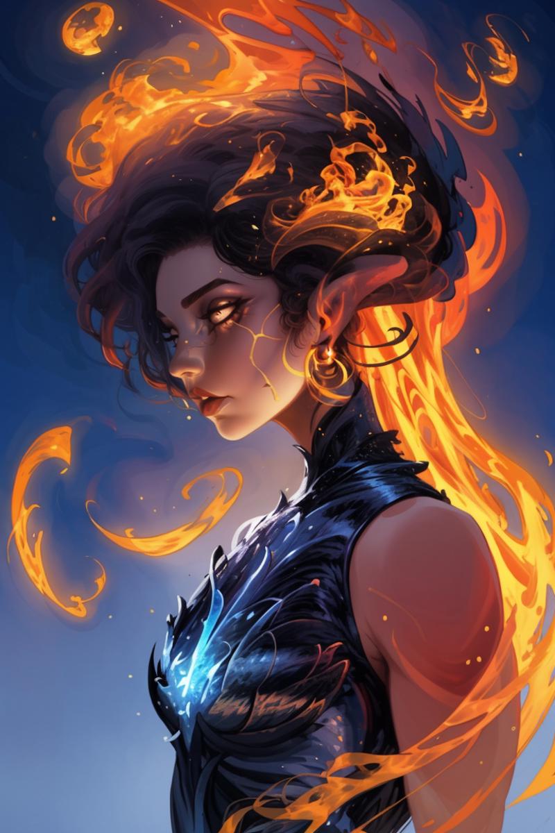 Fire hair image by sadsilly