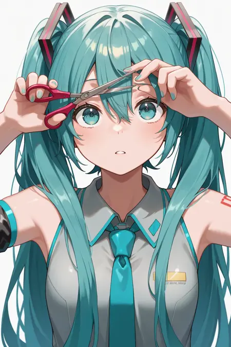 (IL Pose) Cutting Own Hair