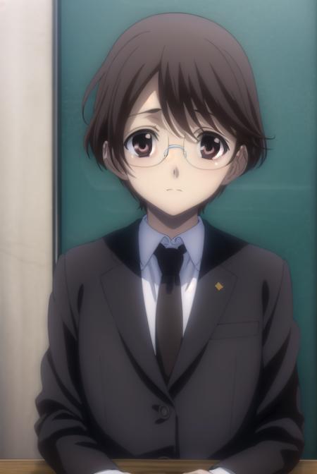 yuuashikaga, <lora:yuuki ashikaga-lora-nochekaiser:1>,
yuu ashikaga uniform, short hair, brown hair, long sleeves, school uniform, male focus, necktie, glasses, bag, formal, suit, (brown eyes:1.5),
BREAK ,
BREAK indoors classroom,
BREAK looking at viewer, (cowboy shot:1.5),
BREAK <lyco:GoodHands-beta2:1>, (masterpiece:1.2), best quality, high resolution, unity 8k wallpaper, (illustration:0.8), (beautiful detailed eyes:1.6), extremely detailed face, perfect lighting, extremely detailed CG, (perfect hands, perfect anatomy),