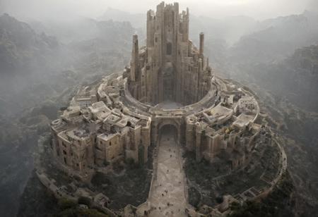 POV view , DOF,
(Ancient civilization, Alien Prometheus movie scene, dune movie scene:1.5), (The colonial city of the future, in the mist-filled Grand Canyon, on an unknown Earth-like planet, 2 moon on sky, Spaceship flight connects colonies, waterfulls:1.3), (Machu Picchu, a mountain settlement, incredibly spectacular:1.2), (Mario Botta:1.3), (avant-garde, future, reality, science fiction, photorealistic), (modern architecture:1.2), White limestone with black granite, fountain, waterfall, landmark, square, path, narrow street,
(Large Files, Ultra Realistic, 8K, 16k, FHD, HD, VFX, Perfect, Photography, composition, Architecture Sales Photography, Architecture Competition, Ultra High Resolution, Cinematography, High Resolution Image:1.1), (dramatic lighting, direct sunlight, ray tracing, clear shadow:1.2),  (real landscape:1.1), (blurred background:1.0), (urban background, more_details) ,
great lighting, clear, hillscastel, <stardeaf-cold-arc>, xtower, industrialbuilding