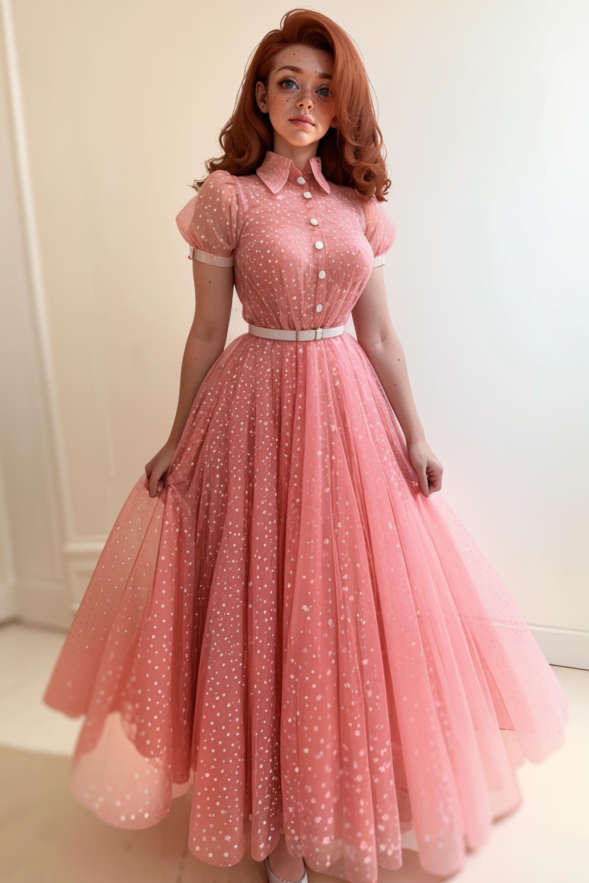 Polka Dot Peachy Dress image by freckledvixon