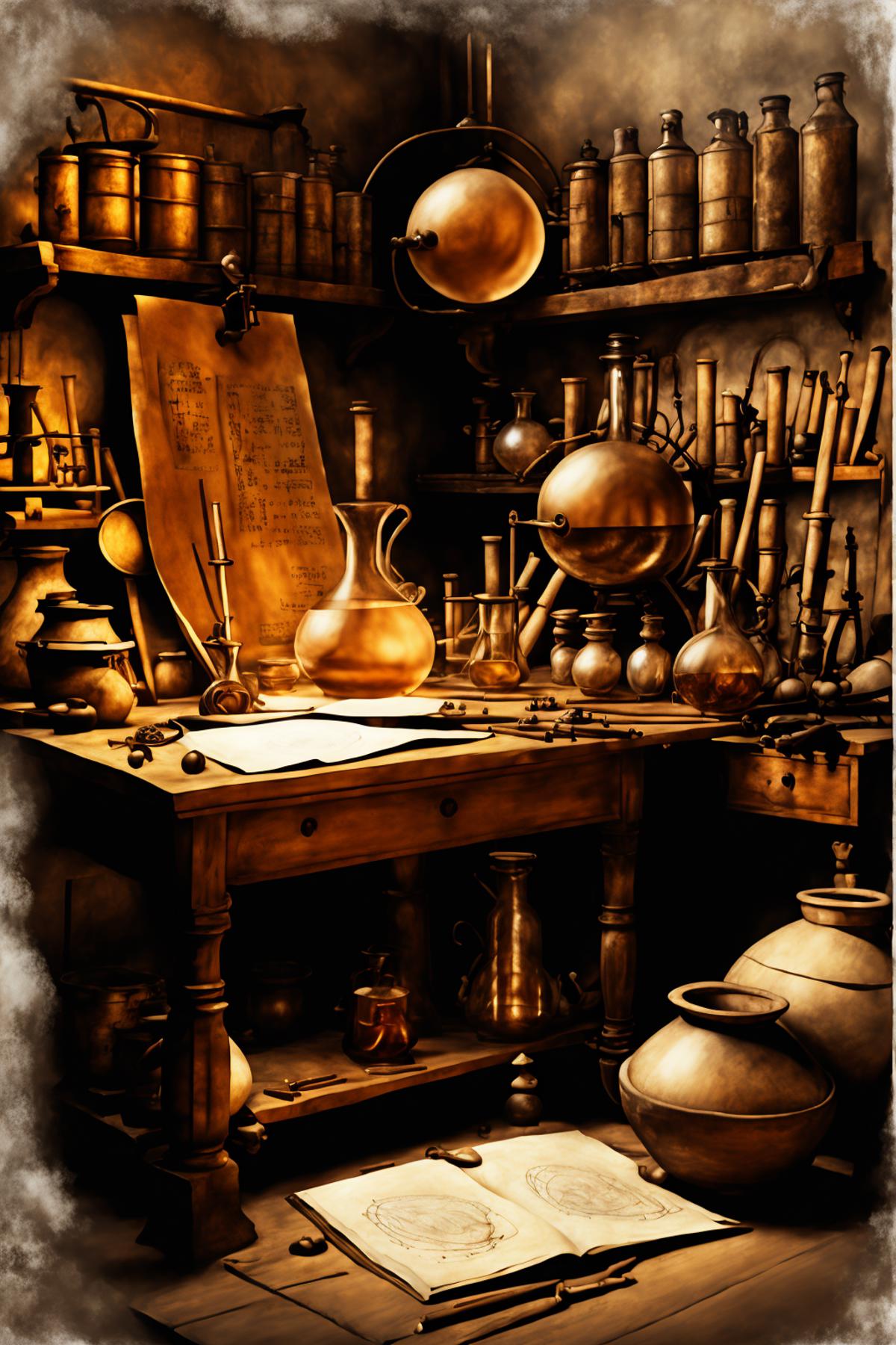 Renaissance Alchemist's Studio image by Ciro_Negrogni