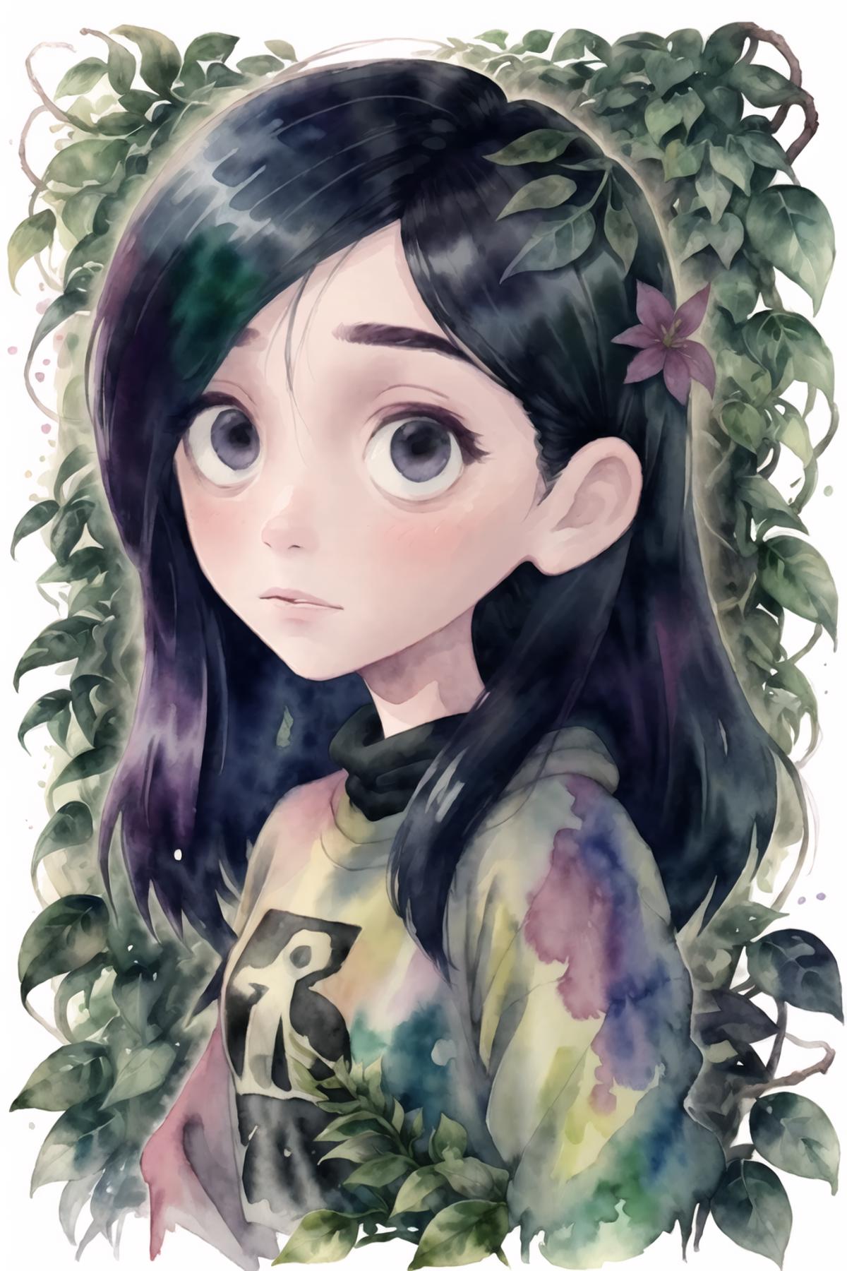 Better Watercolor painting - In the style of Iris Compiet image by NostalgiaForever