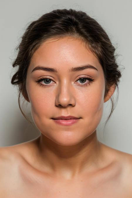 RAW photo of megboone, naked, closeup portrait, (high detailed skin:1.2), 8k uhd, dslr, soft lighting, high quality, film grain, Fujifilm XT3, <lora:megboone:1>