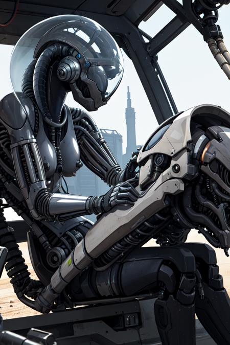 (best quality, high_resolution, distinct_image),bio, alien mechanic