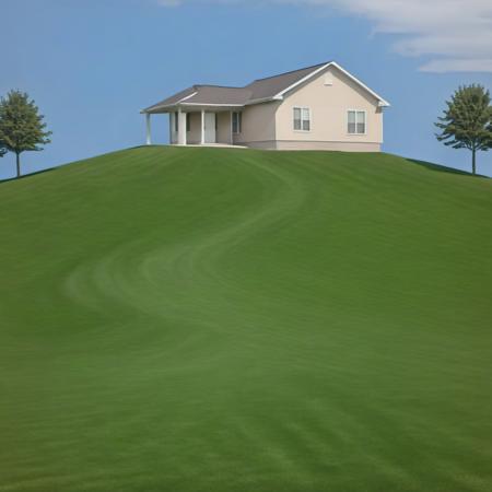 outdoors, house on a hhill, grass <lora:Liminal_Spaces_XL:1>