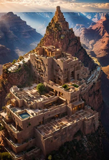 (The colonial city of the future, in the mist-filled Grand Canyon, on an unknown Earth-like planet, 2 moon on sky, Spaceship flight connects colonies, waterfulls:1.3), (Machu Picchu, a mountain settlement, incredibly spectacular:1.2), (Mario Botta:1.3), (avant-garde, future, reality, science fiction, photorealistic), (modern architecture:1.2), 
(Large Files, Ultra Realistic, 8K, 16k, FHD, HD, VFX, Perfect, Photography, composition, Architecture Sales Photography, Architecture Competition, Ultra High Resolution, Cinematography, High Resolution Image:1.1), (dramatic lighting, direct sunlight, ray tracing, clear shadow:1.2),  (real landscape:1.1), (blurred background:1.0), (urban background, more_details) ,
ac_neg1, great lighting, clear, hillscastel, extrusionbuilding, vertical