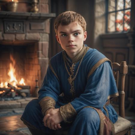 highly detailed candid photo of servant (male), 


1boy,   solo, looking at viewer, blue robe robe, fireplace, fire, own hands together, window, sitting, holding, chain, chair, cape, indoors,  depth of field,   blurry background, (medieval parlor:1.3)

depth of field, blurry background,

masterpiece, best quality:1.1, 

ultra photoreal,
photorealistic:1.0, 
depth of field:1.1, 
(edge lighting:1.2),
(shadow play:1.2),

as photographed by Nathan Wirth
