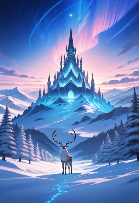 Aurora Spire Castle (City of Lights, North Pole)