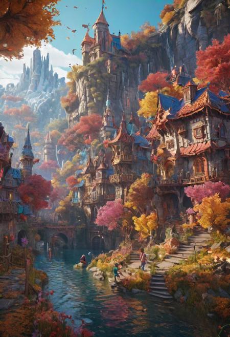 crayon kids drawing, detailed matte painting, deep color, fantastical, intricate detail, splash screen, complementary colors, fantasy concept art, 8k resolution trending on Artstation Unreal Engine 5