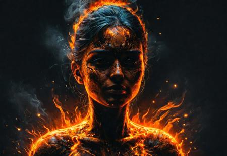 Silhouette real, breathtaking detailed, masterpiece, lovely, charming, awe-inspiring, radiant, magnificent. (real female withvibrant orange glowing smoldering accent and shiny gold color scheme:1.02). glossy.
<lora:InkArtXL_1.2:0.4> <lora:FaeTastic:0.35> . award-winning, professional, highly detailed . extremely high-resolution details, photographic, realism pushed to extreme, fine texture, incredibly lifelike, high contrast, well defined, realistic skin, detailed skin.