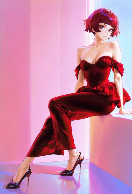 Velvet Bubble Hem Peplum Maxi Dress