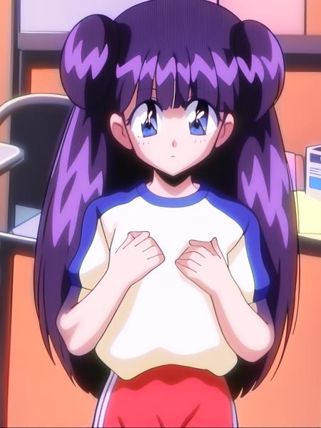 <lora:Shogonoidokozue:0.9> masterpiece, best quality,4k,8k, Shogonoidokozue, 1girl, blue buruma, long hair, buruma, solo, gym uniform, 11 years old, child, teenager, flat_chest, 1990s \(style\), anime, anime_screencap, animated gif, mp4 ,video, animated, retro artstyle, 
cowboy Shot, home in the room,
1990s \(style\), anime, anime_screencap, animated gif, mp4 ,video, animated, 
masterpiece, high quality, very_high_resolution, large_filesize, full color,