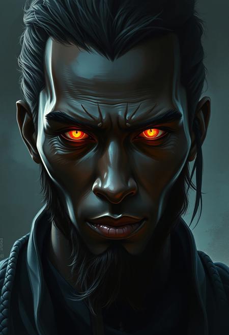 ASaint Moses the Black with Luminous eyes looks at the camera, Beautiful picture of the character, Charlie Bowater, high quality portrait, fantasy concept art portrait, detailed matte fantasy portrait, charlie bowater art style, Detailed beautiful portrait, fantasy art portrait, dark, chiaroscuro, low-key, oil and watercolor painting