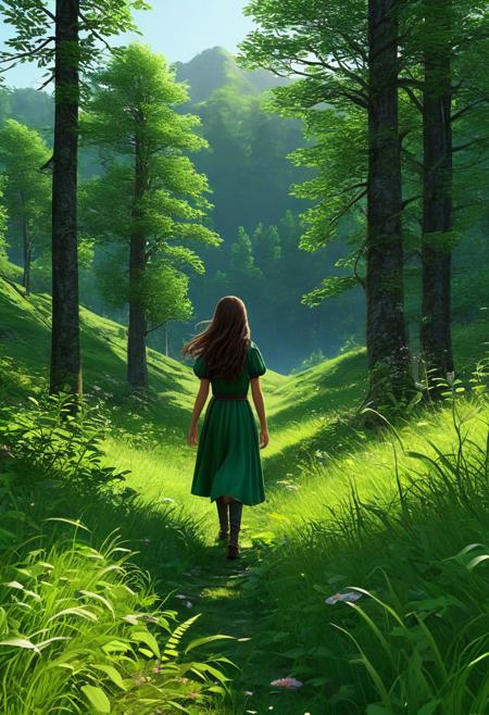 In a green meadow is a girl who leads a group of knights.
BREAK
With a brave expression, guides them to their destination.
BREAK
Behind her, A green forest extends and beyond that, Mountains rise in the distance.
BREAK
The most suitable effect for this scene would be a watercolor painting technique to capture the softness of the meadow and the fluidity of movement.. ,((detailed)), ((high quality)),((well structured)),((anatomically correct)),((good composition)), ((good perspective)),((masterpiece)), ( ( detailed outline)),((extremely detailed)),((digital art)), digital illustration, ((well-proportioned bodies)), high resolution, high definition, full definition, full resolution, detailed face, 4k,HD, Sharp,perfect,depth,with depth,sharp focus,Depth of field